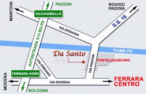 Da Santo Hotel Ristorante Pizzeria Ferrara Exterior foto